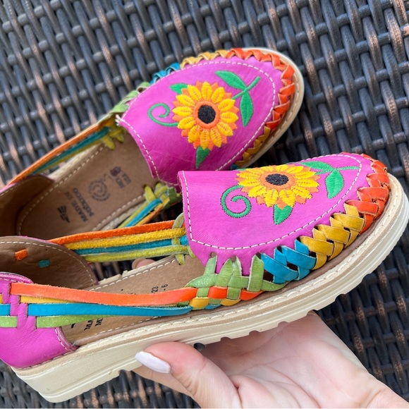 Genuine leather Mexican huaraches - Picture 3 of 9